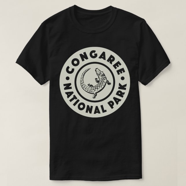 Congaree National Park Circle Tan T-Shirt (Design Front)