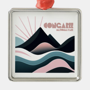 Congaree National Park Coloured Hills Metal Ornament