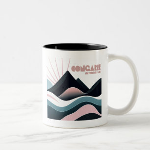 Congaree National Park Coloured Hills Two-Tone Coffee Mug