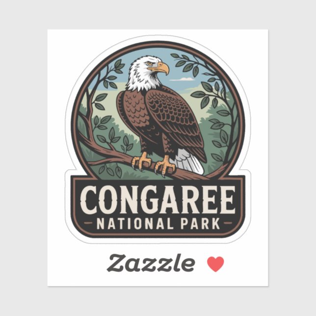 Congaree National Park Eagle Emblem (Sheet)