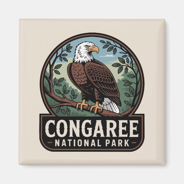  Congaree National Park Eagle Magnet (Front)