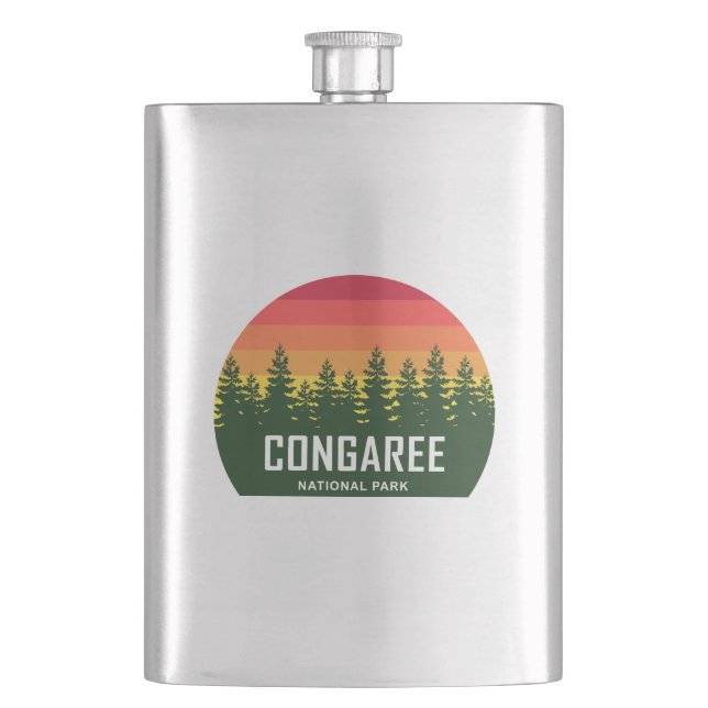 Congaree National Park Hip Flask (Front)