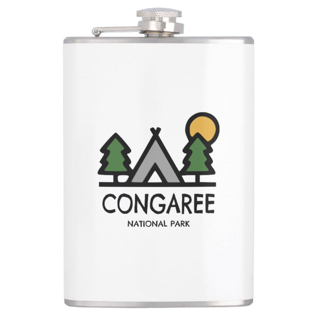 Congaree National Park Hip Flask (Front)