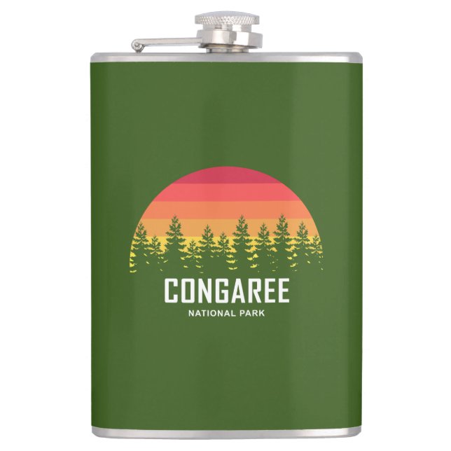 Congaree National Park Hip Flask (Front)