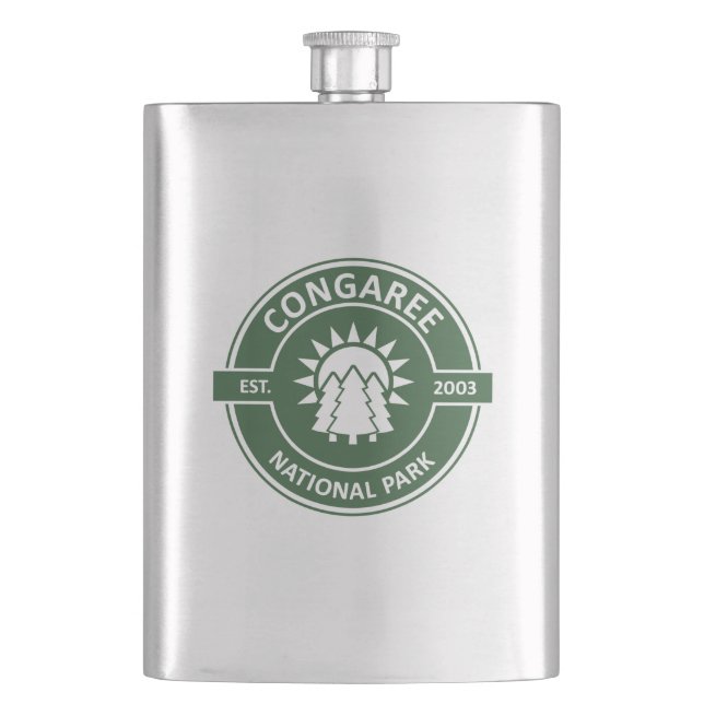 Congaree National Park Hip Flask (Front)