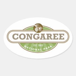Congaree National Park Oval Sticker