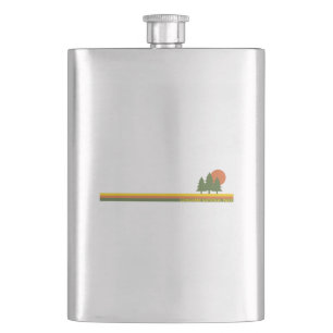 Congaree National Park Pine Trees Sun Hip Flask