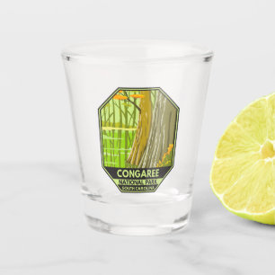 Congaree National Park South Carolina Retro Shot Glass