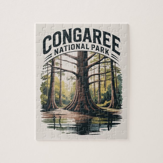Congaree National Park South Carolina Wilderness Jigsaw Puzzle (Vertical)