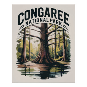 Congaree National Park South Carolina Wilderness Poster