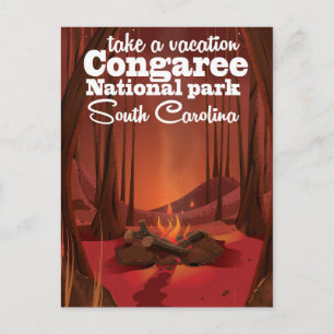Congaree National park travel poster Postcard