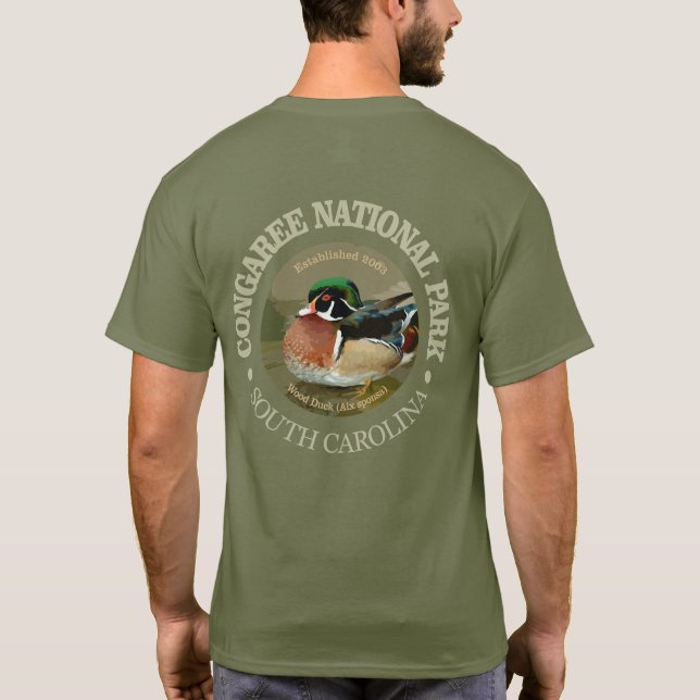 Congaree National Park (Wood Duck) T-Shirt (Back)