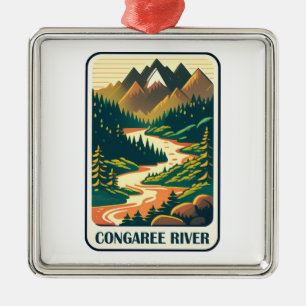 Congaree River South Carolina Colours Metal Ornament