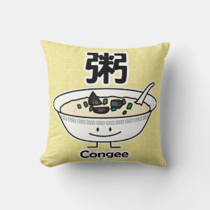Congee Jook Rice porridge gruel bowl Chinese break Cushion