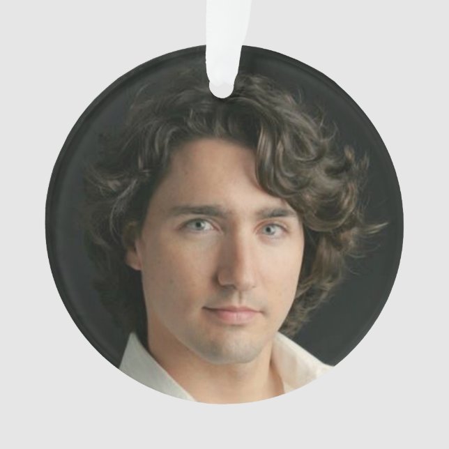 Congenial Justin Trudeau 2010 Ornament (Front)