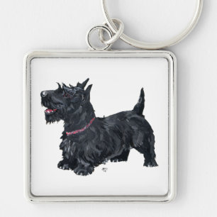 Congenial Scottie Key Ring