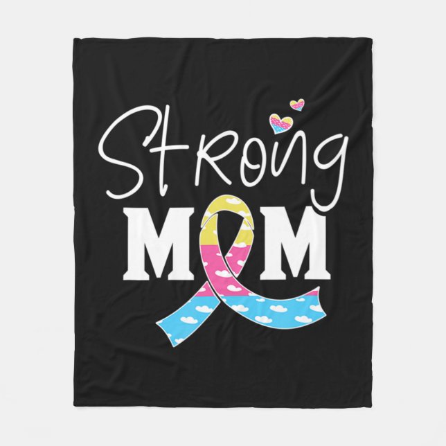Congenital Diaphragmatic Hernia Awareness CDH Mum  Fleece Blanket (Front)