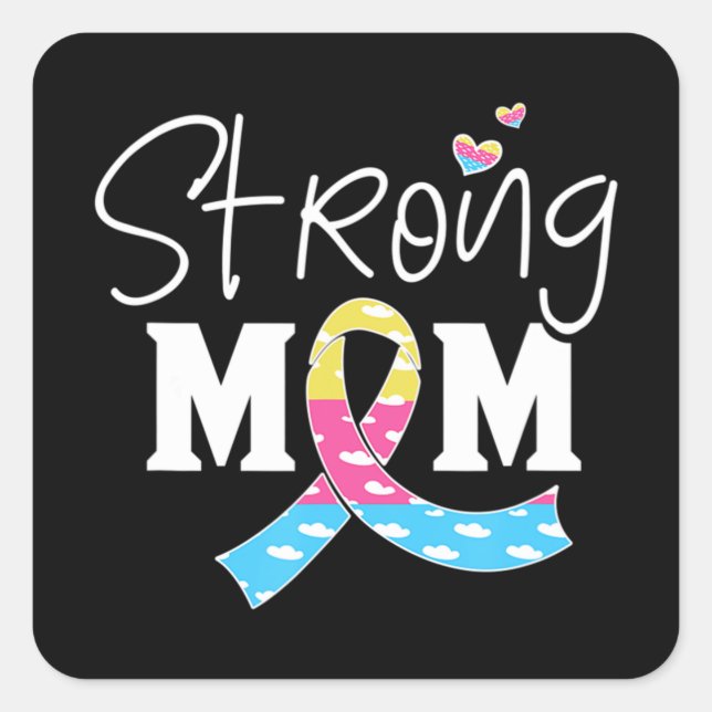 Congenital Diaphragmatic Hernia Awareness CDH Mum  Square Sticker (Front)