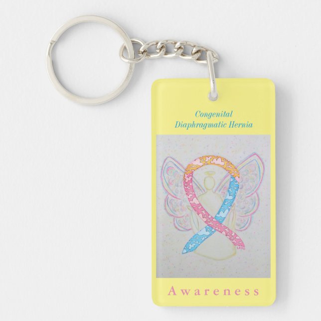Congenital Diaphragmatic Hernia Awareness Keychain (Front)