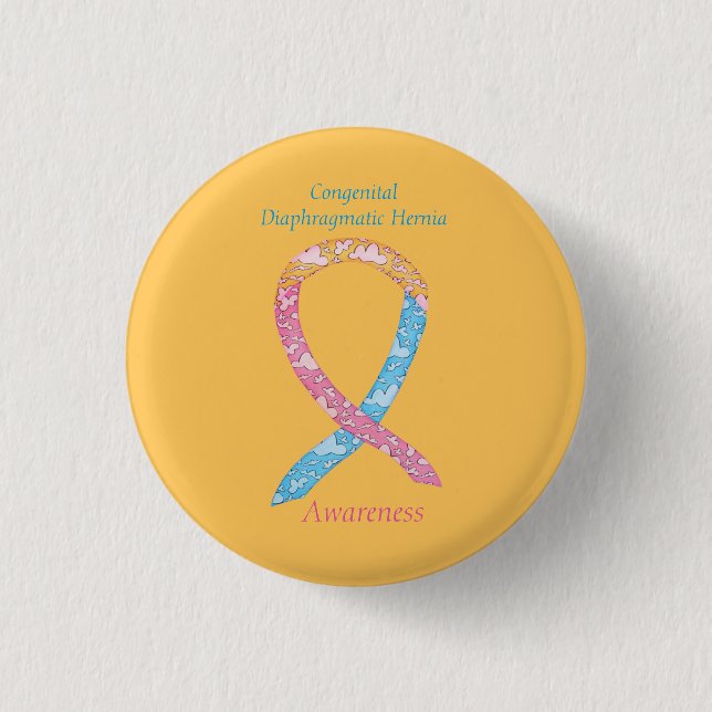 Congenital Diaphragmatic Hernia CDH Awareness Pin (Front)