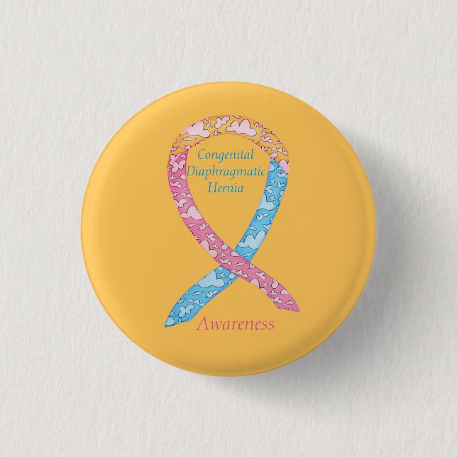 Congenital Diaphragmatic Hernia CDH Awareness Pin (Front)