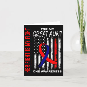 Congenital Heart Defect Chd Awareness Great Aunt U Card
