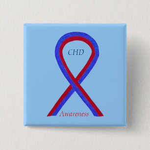 Congenital Heart Defect CHD Awareness Ribbon Pins