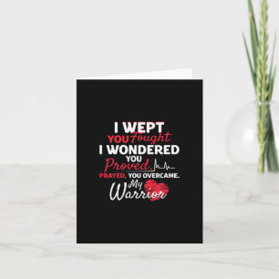 Congenital Heart Defect Warrior Chd Awareness Appa Card