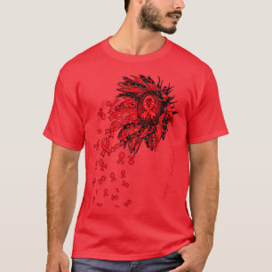 Congenital Heart Defects Awareness Sunflower ribbo T-Shirt