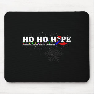 Congenital Heart Disease Awareness Christmas Wish Mouse Pad