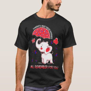Congenital Heart Disease Awareness Elephant 1 T-Shirt