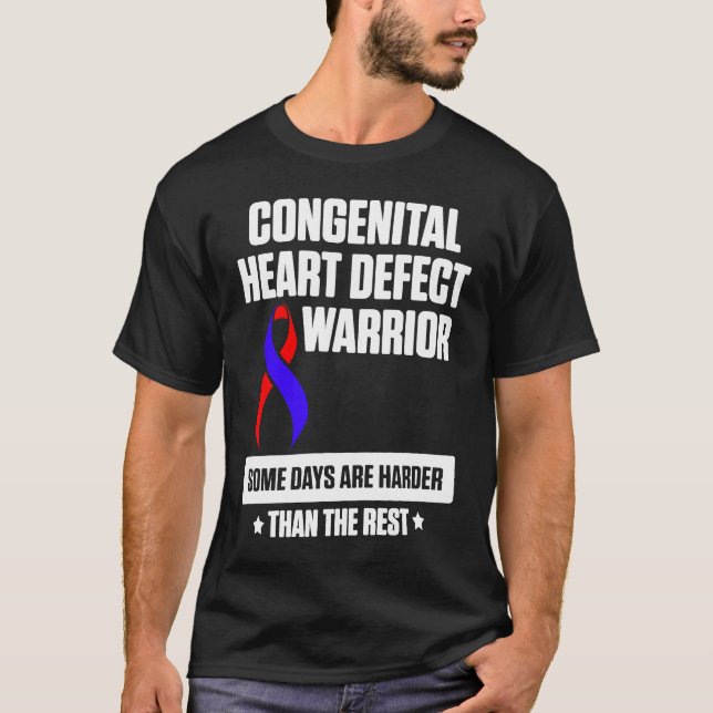 Congenital Heart Disease Defect Survivor Harder CH T-Shirt (Front)