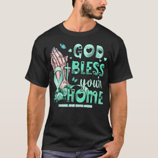 Congenital hepatic Fibrosis Awareness god bless fa T-Shirt