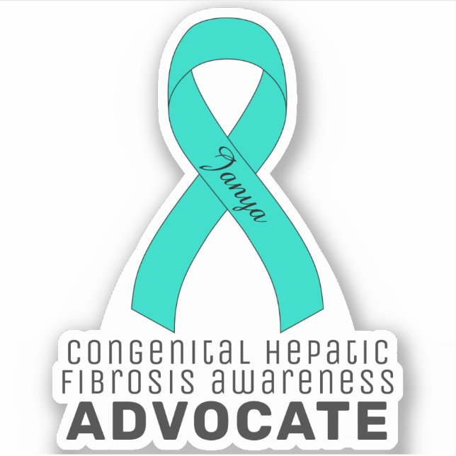Congenital Hepatic Fibrosis Awareness Vinyl Sticke (Front)