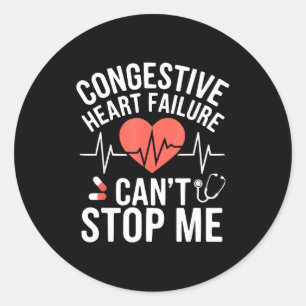 Congestive Heart Failure Chronic Disease Chf Aware Classic Round Sticker