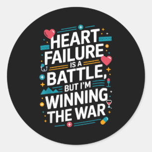 Congestive Heart Failure Chronic Disease Chf Aware Classic Round Sticker
