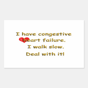Congestive Heart Failure Rectangular Sticker