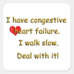 Congestive Heart Failure Square Sticker