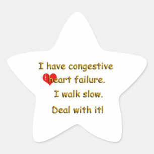 Congestive Heart Failure Star Sticker