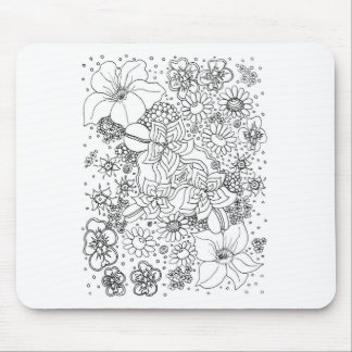 Conglomeration of Flowers Mouse Pad