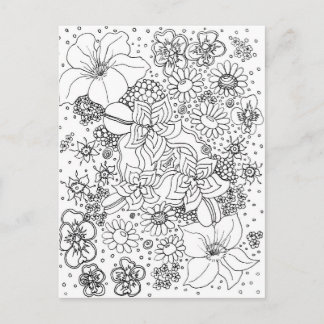 Conglomeration of Flowers Postcard