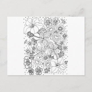 Conglomeration of Flowers Postcard