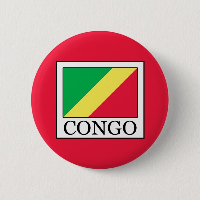 Congo 6 Cm Round Badge (Front)