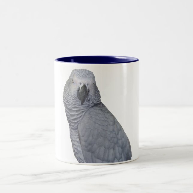 Congo African Grey 11oz Two-Tone Coffee Mug (Center)