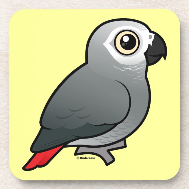 Congo African Grey Coaster (Front)