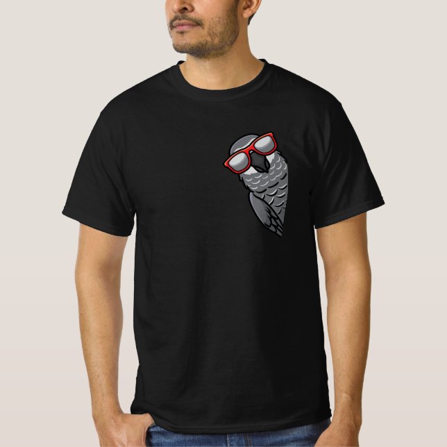 Congo African Grey Parrot T-Shirt (Front)