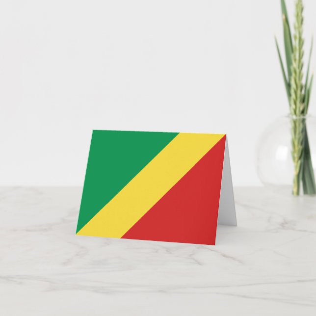 Congo-Brazzaville Flag Notecard (Front)