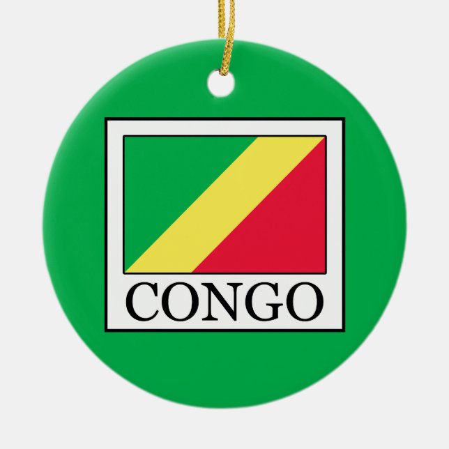 Congo Ceramic Ornament (Front)