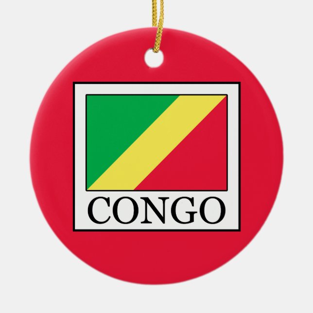 Congo Ceramic Ornament (Front)