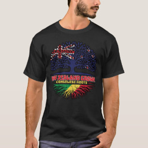 Congo Congolese New Zealander New Zealand Tree T-Shirt
